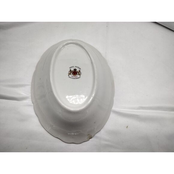 Royal Jackson Cherry Branch Oval Serving Bowl 10 inches Vintage Cottagecore - Picture 3 of 10